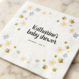 Bumble Bee Baby Shower Cocktail Servetter