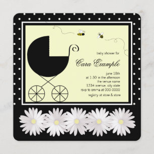 Bumble Bee Baby Shower Inbjudningar
