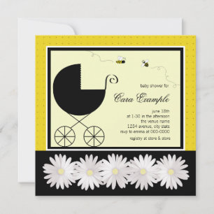 Bumble Bee Baby Shower Inbjudningar