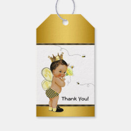 Bumble Bee Etnisk Pojke Baby Shower Presentetikett