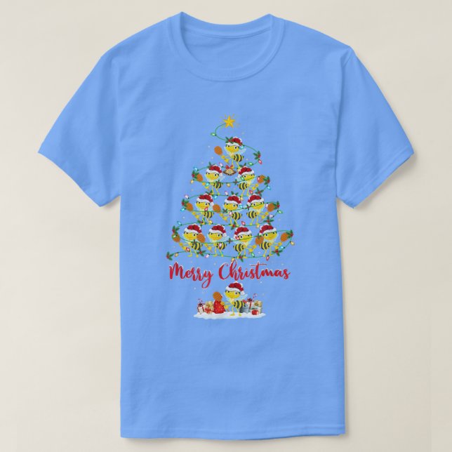 Bumble Bee Lover Matching Santa Bumble Bee Christm T Shirt (Design framsida)