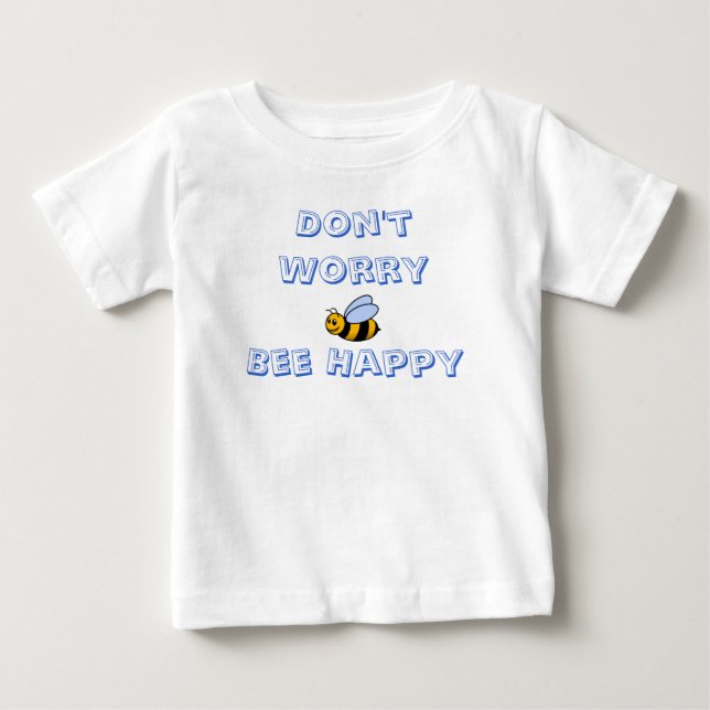 bumble_bee, oroa dig inte Lycklig T-shirt (Framsida)