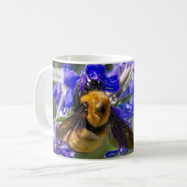 Bumble Bee Psalm 97:11 KJV Kaffemugg (Framsida vänster)