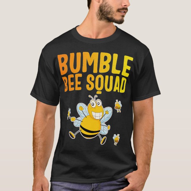 Bumble Bee Squad, Bumblebee Team Group, Cute Gift  T Shirt (Framsida)