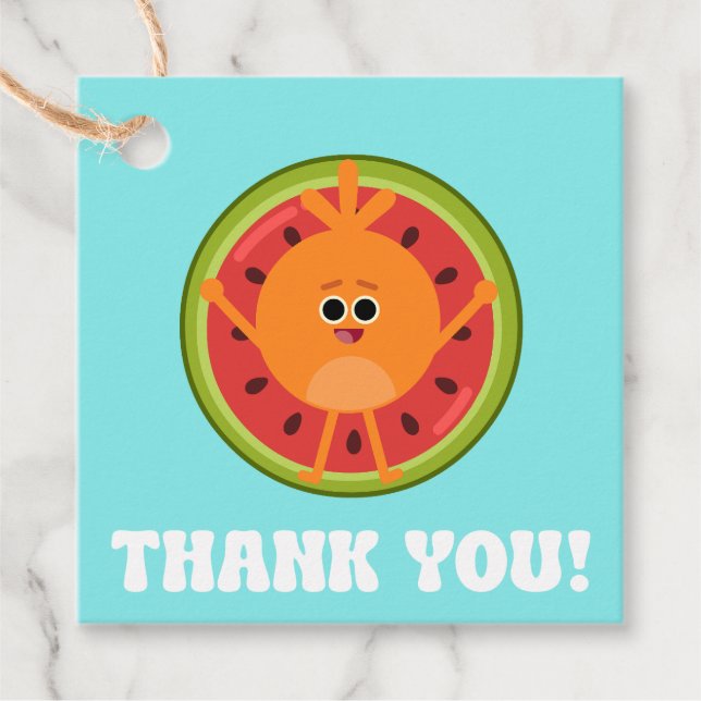 Bumble Nummer, sommarfödelsedag Tack Gåvor Etiketter (Framsida)