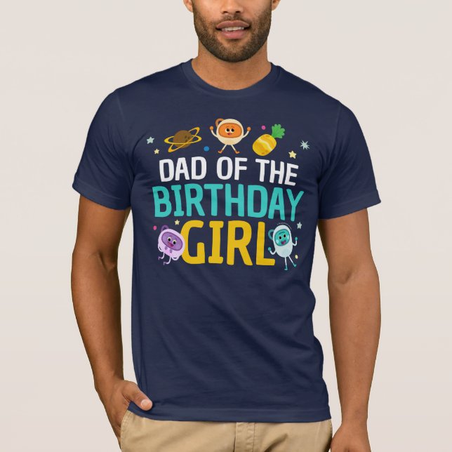 Bumble Nums Pappa i Birthday Girl Shirt T Shirt (Framsida)