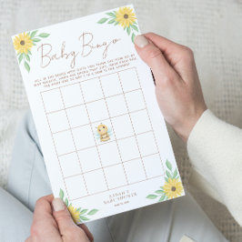 Bumblebebisbabbelskugga Bingo-spel för Gult Flygblad