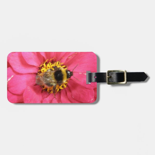 Bumblebee Anpassningsbar Luggage Tag Bagagebricka (Horisontell Framsida)
