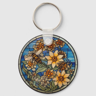 Bumblebee av glasskikt nyckelring