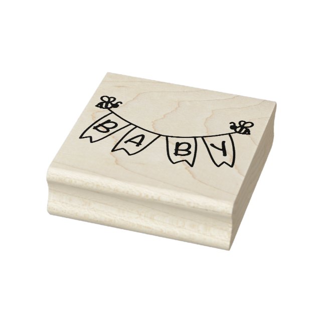 Bumblebee Baby Banner Stämpel (Stämpel)