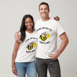 Bumblebee Bee Day Personlig Födelsedagsfest T Shirt