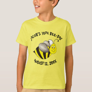 Bumblebee Bee Day Personlig Födelsedagsfest T-shirt