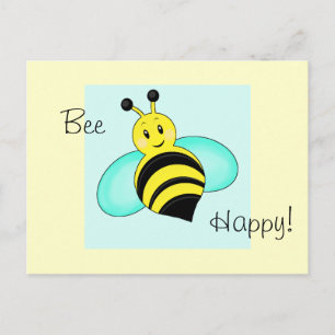 Bumblebee "Bee Lycklig" vykort