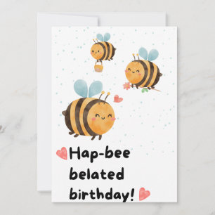 Bumblebee Belet Birthday Kort