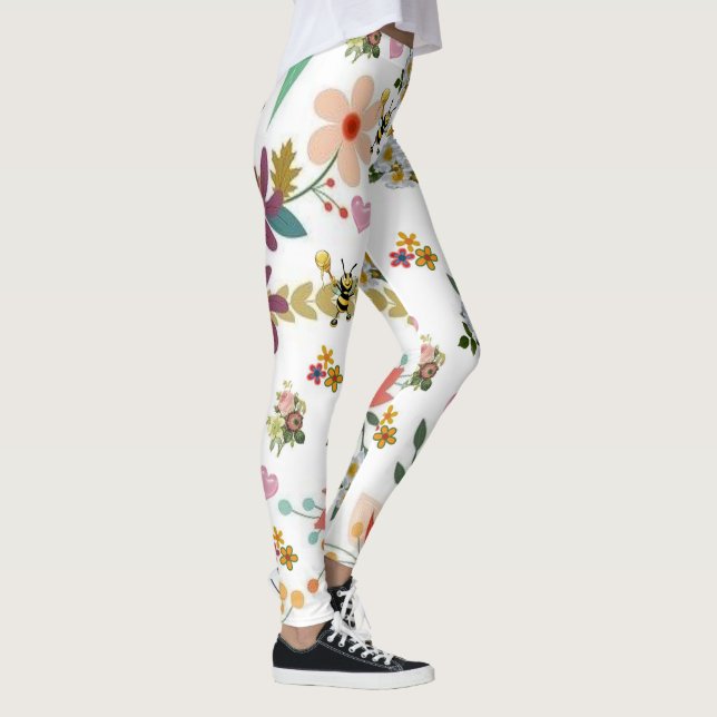 Bumblebee Blommiga Leggings (Höger)
