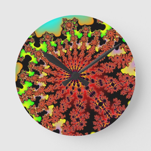 Bumblebee Burst Rund Klocka (Framsida)