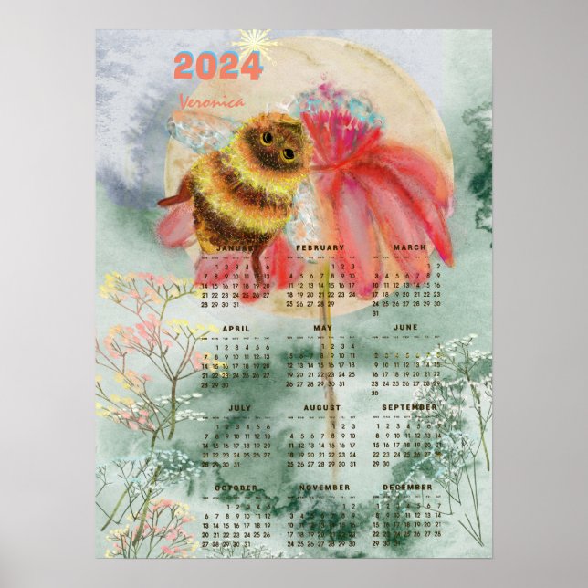 Bumblebee Callendar Större Poster (Framsidan)