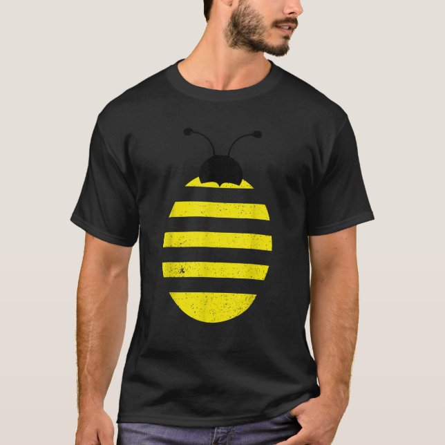 Bumblebee Costume Funny Halloween Bee Gift Tee (Framsida)