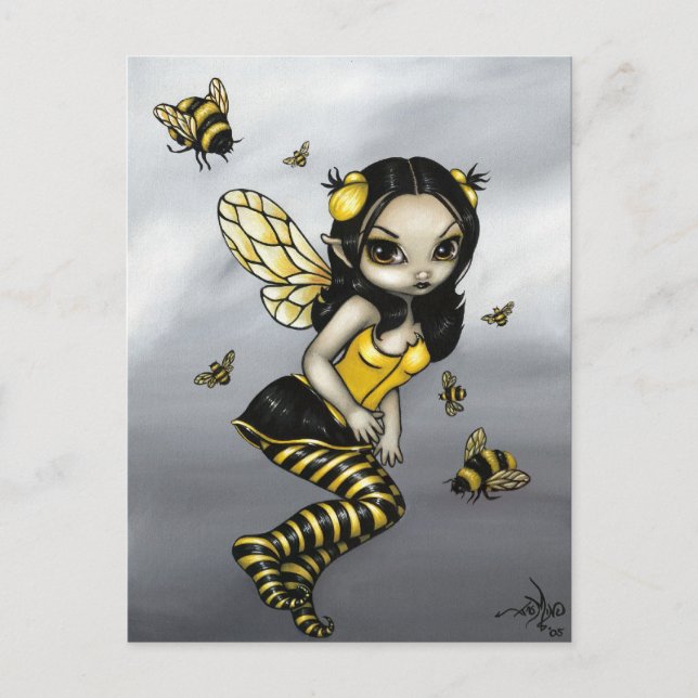 "Bumblebee Fairy" vykort (Framsida)