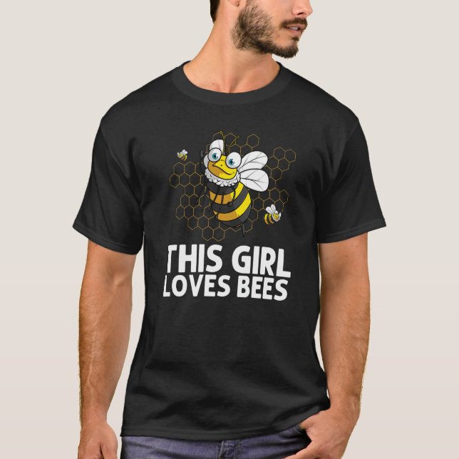 Bumblebee For Girls Kids Beekeeper Honey Bee T Shirt (Framsida)