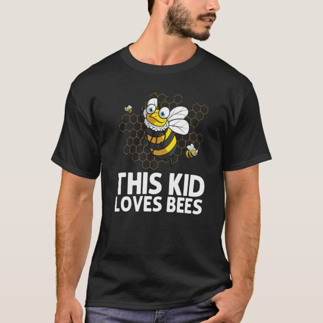 Bumblebee For Kids Boys Girls Apiarist Bee T Shirt (Framsida)