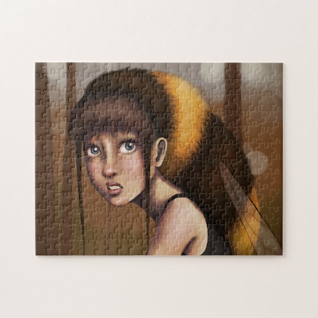 Bumblebee Girl Pussel (Horisontell)