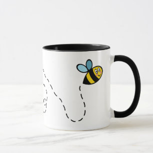 Bumblebee Heart Mönster Combo Mugg, 325 ml Mugg