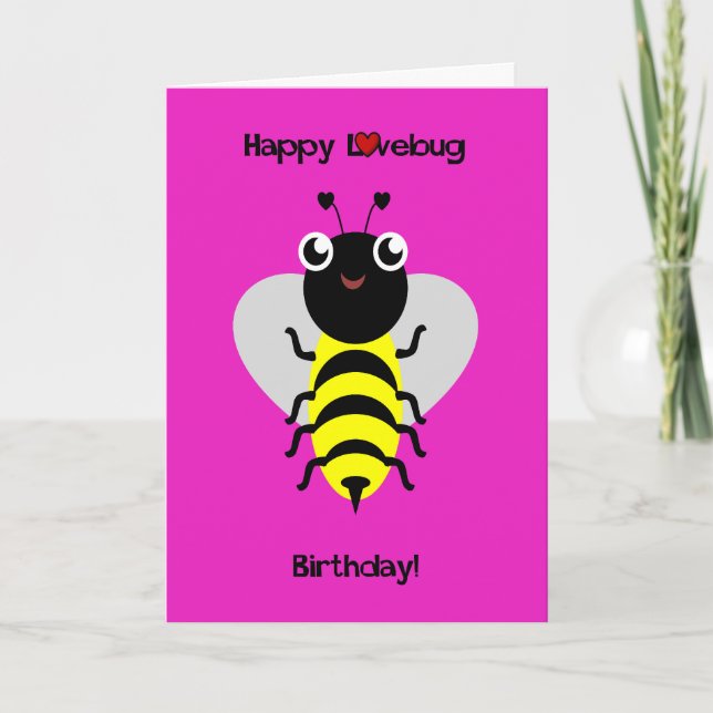 Bumblebee Kärlek Kryp Kort (Framsida)
