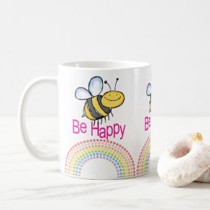 Bumblebee Lycklig Rainbow Mugg