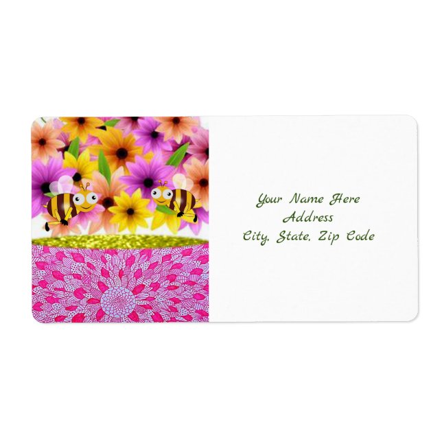 Bumblebee mors dag-etiketter fraktsedel (Framsidan)