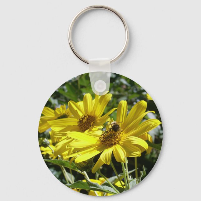 Bumblebee n solros nyckelring (Framsida)