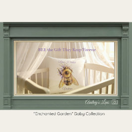 Bumblebee Nursery Pillow | Whimsical Garden Kudde