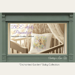 Bumblebee Nursery Pillow | Whimsical Garden Kudde