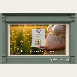 Bumblebee Nursery | Whimsical Trädgård Inbjudan Vykort