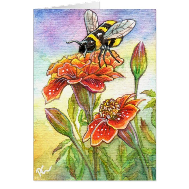 Bumblebee och Marigold OBS Kort (Framsidan)