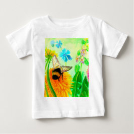 Bumblebee på dandelion t shirt