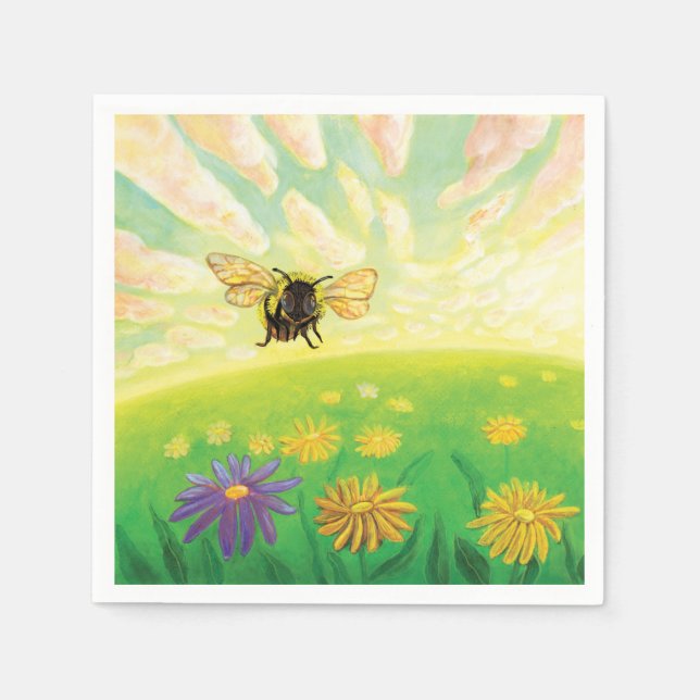 Bumblebee på Horisont Pappersservett (Framsidan)