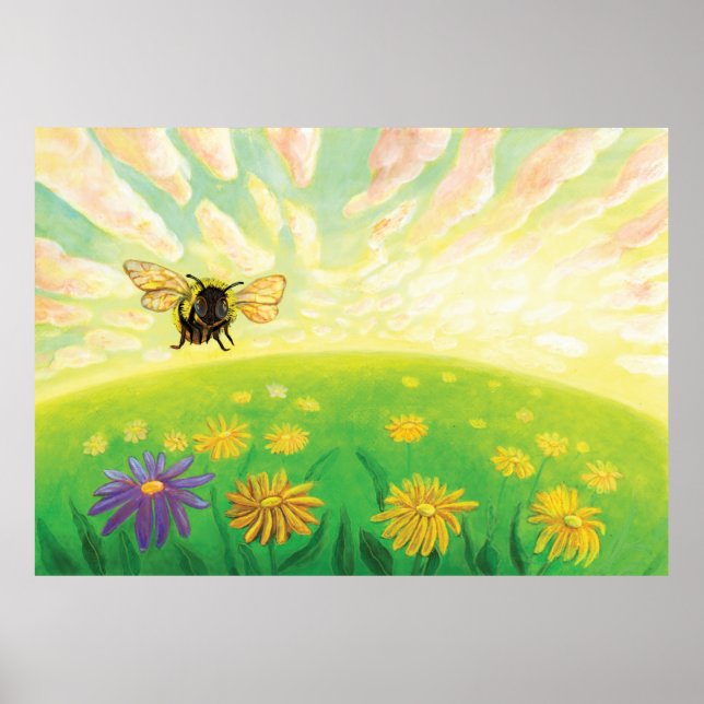 Bumblebee på Horisont Poster (Framsidan)