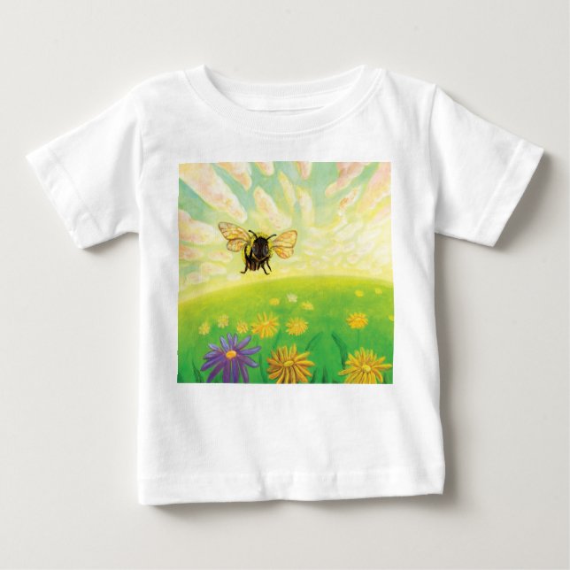 Bumblebee på Horisont T Shirt (Framsida)