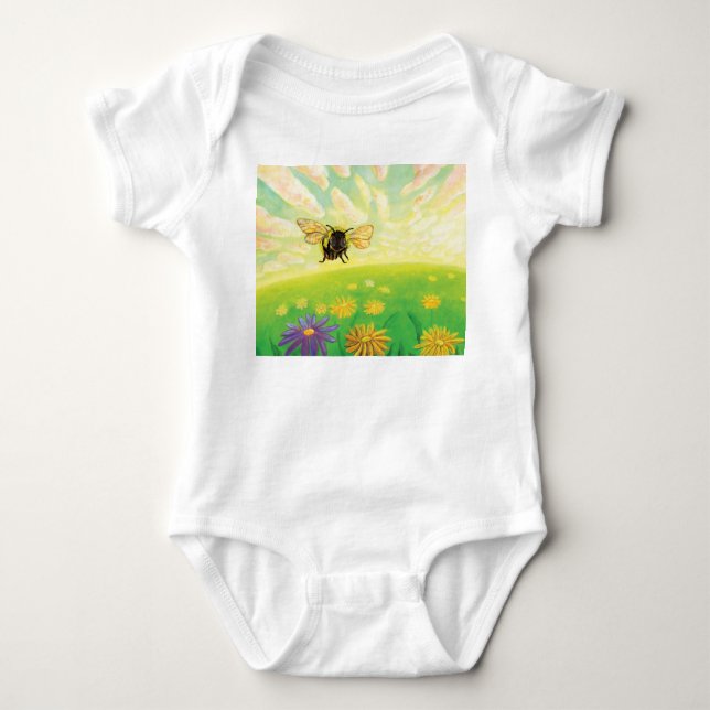 Bumblebee på Horisont T Shirt (Framsida)