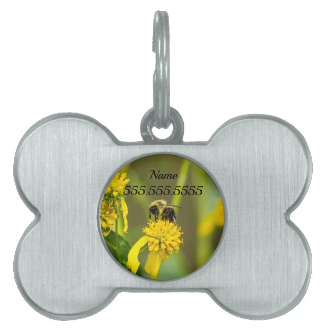 Bumblebee Pet-tagg ID-bricka Husdjur (Framsidan)