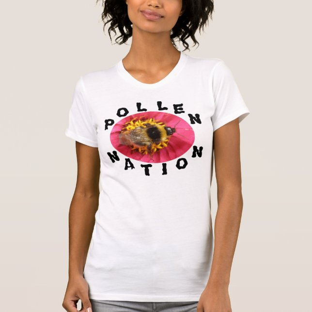 Bumblebee Pollen Nation Dam T Shirt (Framsida)