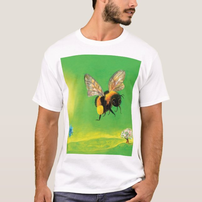 Bumblebee T-Shirt-flygning T Shirt (Framsida)