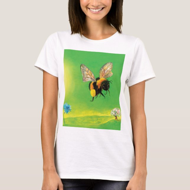 Bumblebee T-Shirt-flygning T Shirt (Framsida)
