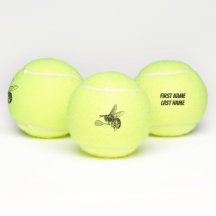 Bumblebee Tennis Player with Text Tennis Bollar