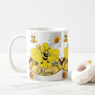 Bumblebee White Daisy Mugg