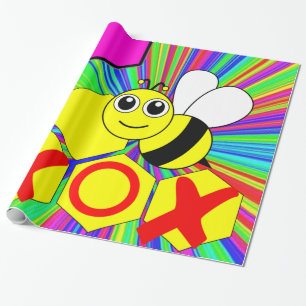 Bumblebee Wrapping Papper Presentpapper