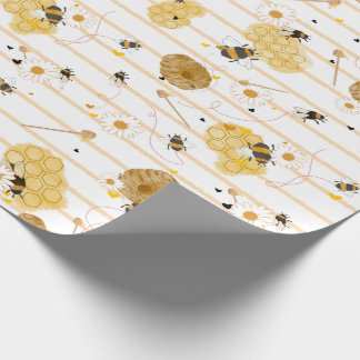 Bumblebee Wrapping Papper Presentpapper