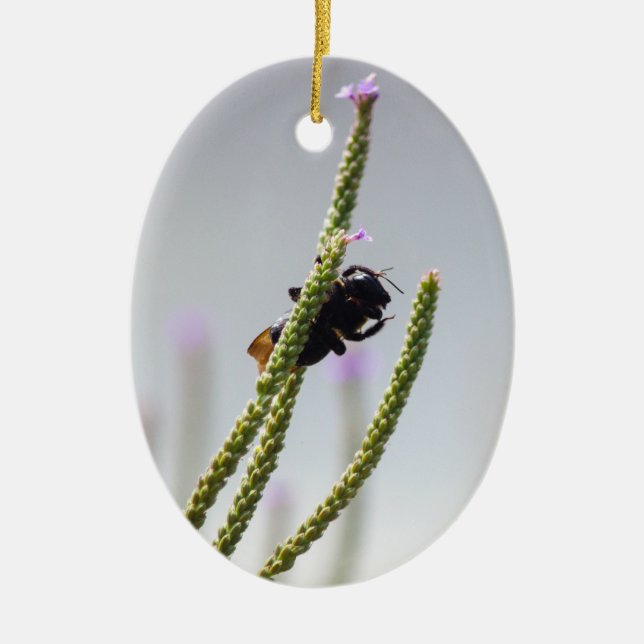 Bumblebee Yoga Julgransprydnad Keramik (Framsidan)