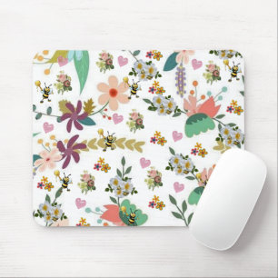 Bumblebees Blommigt Mouse Pad! Muspets Musmatta